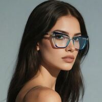 Оправа женская пластиковая из материала TR90, линзы с защитой от ультрафиолета и синего света FOCUS FCS2263