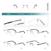 Rimless metal frames for glasses Big City 25625
