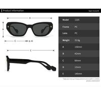 Пластиковые женские полигональные солнцезащитные очки Elit 1225-EL