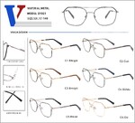 Оправа металлическая полуободковая с флексом D1023-DA