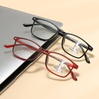 Очки из материала TR90 для чтения, мультифокальные с защитой Blue ray cut, диоптрии от +1.00 до +4.00, РМЦ=62-64, KY806-5多焦点