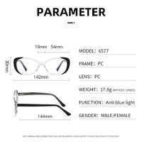 Plastic frame with anti-blue light protection lenses, with spring hinges Elit 6577-EL