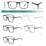 Acetate plastic frames for glasses with spring hinges Big City F3004