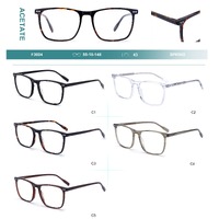 Acetate plastic frames for glasses with spring hinges Big City F3004