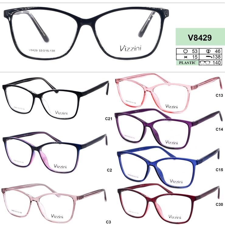 Plastic frame for glasses VIZZINI V8429