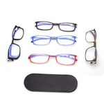 Plastic reading glasses with case 6012-皮套, diopters from +1,00 to +3.50 RMC=62-64