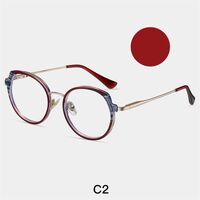 Combined frame (metal + TR90) or glasses with blue light protection, with spring hinges FA87253