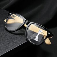 Bamboo glasses for reading, with Blue ray cut protection, multifocal, diopters from +1.00 to +4.00, RMC=62-64, KY317毛竹多焦点