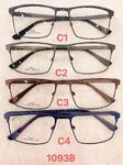 Metal frame for glasses with spring hinges 1093B