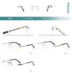 Оправа для очков металлическая безободковая Big City 25642