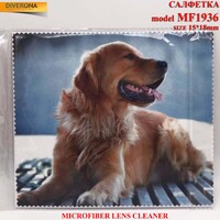 Салфетка из плотной микрофибры для протирки линз в очках MF1936