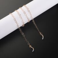 Металлическая нескользящая цепочка золотого цвета, в форме цветка, для очков и масок GL943