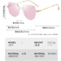 Очки пластиковые TR90 фотохромные с защитой от синего света 9723-GT