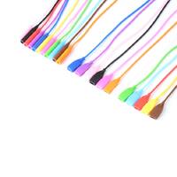 Шнурок-фиксатор для очков силиконовый 28 см, отверстие 3*6 мм