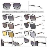 Polarized TR90 plastic + metal sunglasses for men Romonis 98042-R