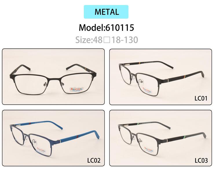 Metal eyeglasses frame for kids with spring hinges Nano Bimbo 610115 (item in stock)