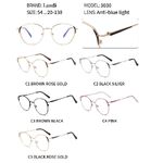 Protective metal glasses with anti-blue light lenses Landi LD3030