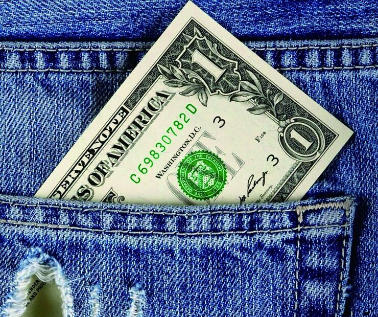 Cleaning cloth for glasses with a print, microfiber material, individually wrapped C36 DOLLAR 2, 17.5*14.5 cm