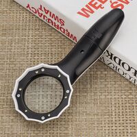 Лупа с универсальной подсветкой, увеличительное стекло с ручкой 600554H-XX, диаметр: 48 мм, увеличение: 6X