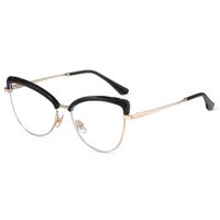 Combined frame (metal + TR90) or glasses with blue light protection, with spring hinges FA87274