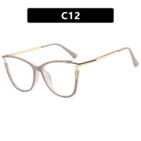 Combined (plastic+metal) glasses with blue light protection for women 8029-PN