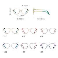 Metal Blue Blocker frames for glasses, with flex hinges MORE FCS3079