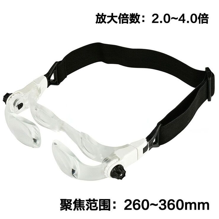 Magnifier-glasses for small parts working 7102-360, magnification: 2X-4X