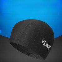 Textile waterproof swimming cap for adults 羽克泳帽-YU