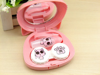 Набор для контактных линз складной с зеркалом и пинцетом KD052