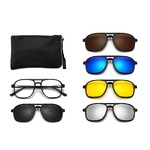 El Dorado frames with polarized sunshades set (clip-on) on magnet 2333 (5 pieces) 