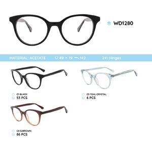 Plastic frames for glasses acetate material WD1280