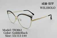 Metal + TR90 ultrathin women's frames with spring hinges Wilibolo TR3061