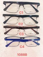 Metal frame for glasses with spring hinges 1088B