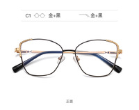 Оправа металлическая с линзами блю-блокерами 3014