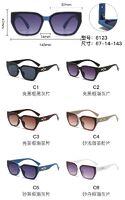 PC plastic sunglasses with metal hinge 6123W