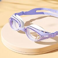 Очки для плавания водонепроницаемые с защитой от запотевания, с берушами и футляром, диоптрии от -2.00 до -6.00, 8001-YU