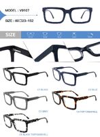 Plastic acetate frame for glasses with spring hinges Big City V9107