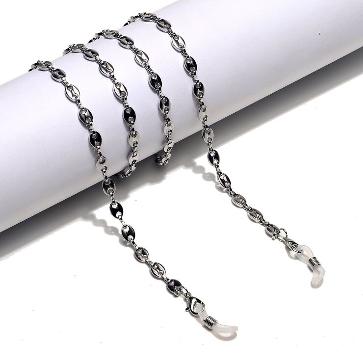Stainless steel metal non-slip chain, pig nose, for glasses and masks GS055