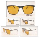 Metal polarized sunglasses with yellow lenses for drivers PaulRolf 820094