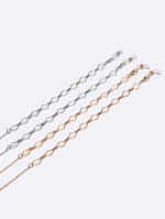 Набор из двух розовых и фиолетовых цепочек для акриловых очков GM097