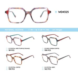 Plastic acetate eyeglasses frame WD4325