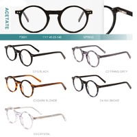 Acetate plastic frames for glasses with spring hinges Big City F3031