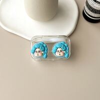 Mini soft contact lens kit retractable W806-04长发人头