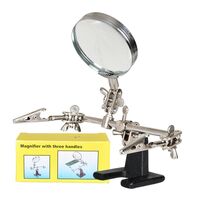 Tabletop multifunctional magnifying glass third hand 1083-XX, magnification: 2.5X