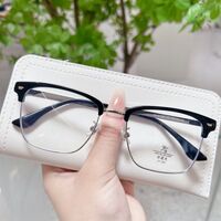 Оправа полуободковая комбинированная (металл + TR90) с линзами Blue Ray Cut MAMO S119109