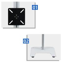 Stand-bracket for sign projector and monitor A型支架