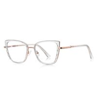 Metal + TR90 plastic Blue Blocker glasses frame for women with UV and blue light protection lenses More FCS3150