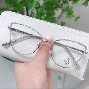 Оправа комбинированная (металл + TR90) с линзами Blue Ray Cut и флексами MAMO F93077