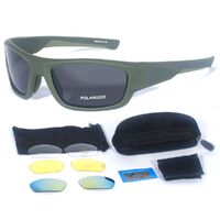 Safety shockproof tactical polarized goggles, 4-lens set, 0054套装-DX