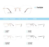 Titanium frames rimless TW1004